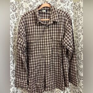 Wrangler Men's Brown Checkered Pearl snap Shirt